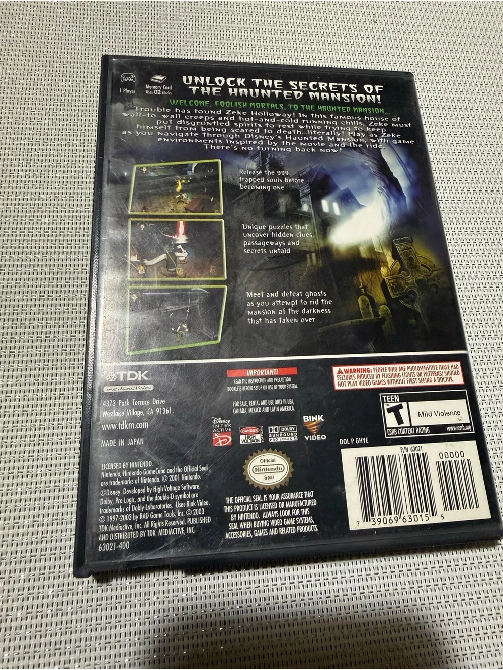 Disney's The Haunted Mansion (Nintendo GameCube, 2003)